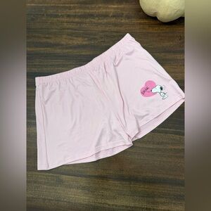 munki munki Pink Snoopy Sleep Shorts
